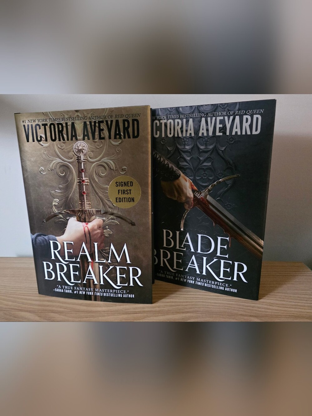 Victoria Aveyard Realm Breaker Hardcover Lot - Signed First Edition + Book 2